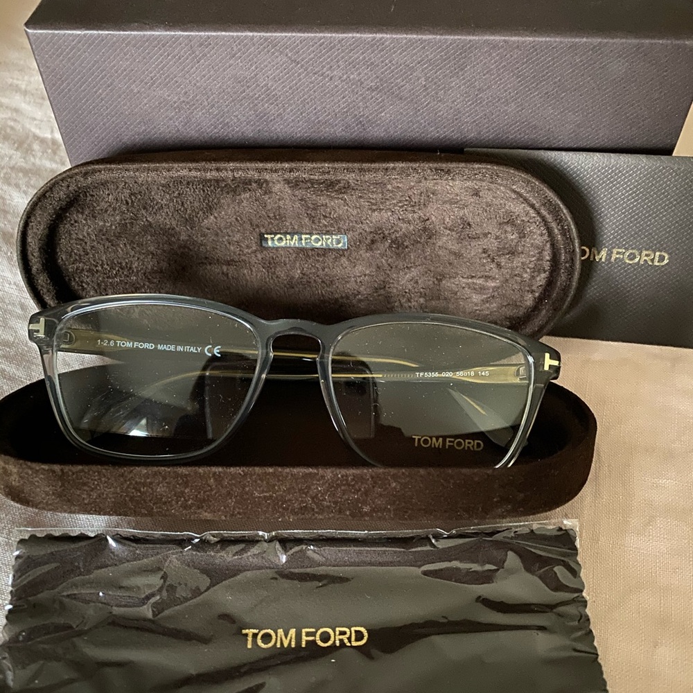 Tom ford grey eyeglass frames. Never worn. New